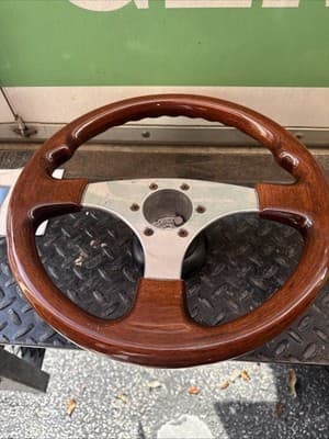 Wood Wooden Steering Wheels With Adapter Made In Italy In Very Good Condition - Thumbnail 6
