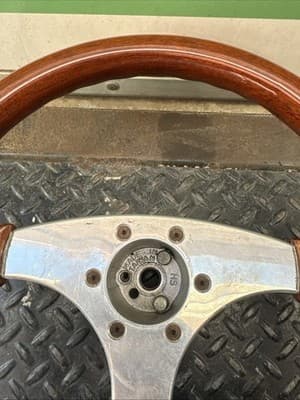 Wood Wooden Steering Wheels With Adapter Made In Italy In Very Good Condition - Thumbnail 7