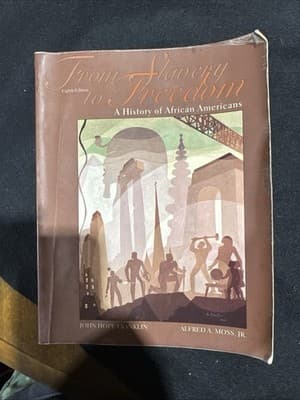 FROM SLAVERY TO FREEDOM WITH STUDY GUIDE By John Hope Franklin & Alfred A. Moss - Image 1