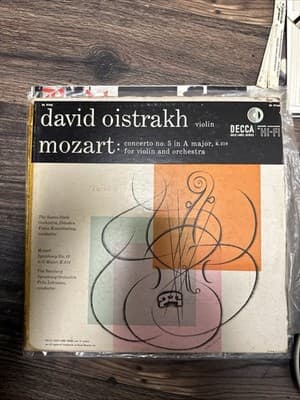 DECCA GOLD 1957 M- LP Mozart DAVID OISTRAKH Violin Concerto KONWITSCHNY - Image 1