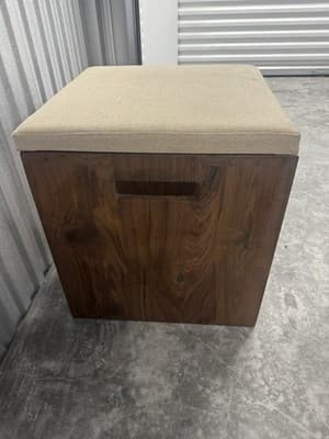Custom Solid Walnut Waterfall Office Deck With Matching Stools By Mash Studio - Thumbnail 10