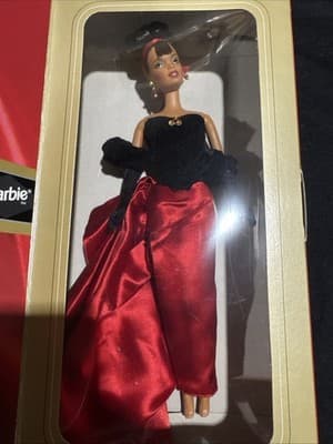 1998 Avon Winter Splendor Barbie Special Edition African American Doll Open Box - Image 1