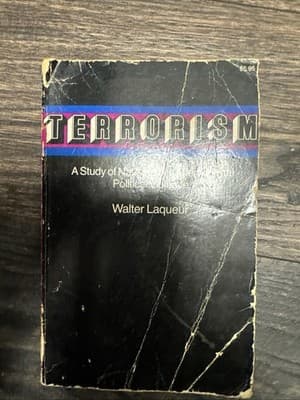 TERRORISM By Walter Laqueur 1977 1st Edition HB - Image 1
