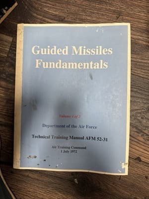 Guided Missiles Fundamentals - AFM 52-31 - 1972 Air Force Manual Vol I And II - Thumbnail 2