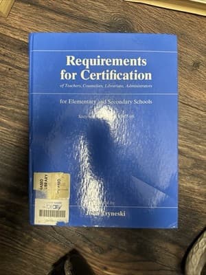 Requirements for Certification of Teachers, Counselors, Librarians, Administr 85 - Image 1