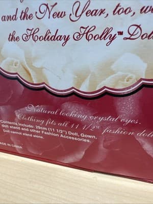 Vintage Holiday Holly 1998 Stunning Maroon Dress African American New - Thumbnail 6