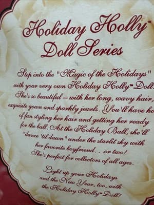 Vintage Holiday Holly 1998 Stunning Maroon Dress African American New - Thumbnail 4