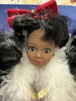 Vintage Holiday Holly 1998 Stunning Maroon Dress African American New - Thumbnail 2