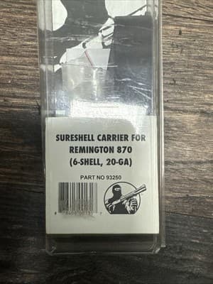 Mesa Tactical 6-Shell Shotshell Carrier for Remington 870 (6-shell, 20 GA)Black - Image 1