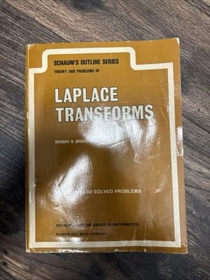 Murray Spiegel Laplace Transforms Schaum's Outline Series Theory & Problems 1965 - Image 1