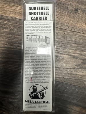 Mesa Tactical 6-Shell Shotshell Carrier for Remington 870 (6-shell, 20 GA)Black - Thumbnail 3
