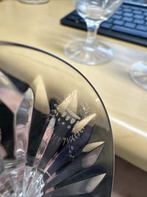 VINTAGE WEBB CORBETT "PRINCE CHARLES" CRYSTAL WINE GOBLET ENGLAND 7 Units - Thumbnail 3