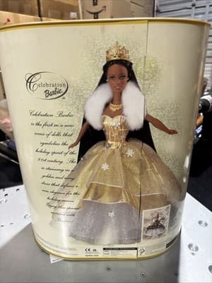 Rare Celebration Barbie African American 2000 Special Edition Holiday - Thumbnail 3