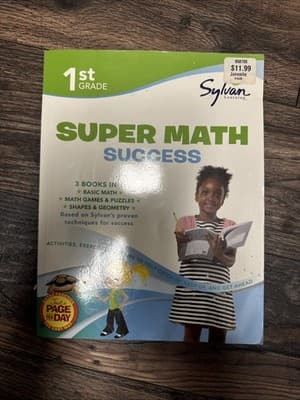 1st Grade Super Math Success Sylvan Learning READ DESCRIPTION - Image 1