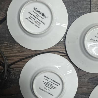Eternal Wishes of Good Fortune Chokin Plates Collection Of 10 By Hamilton - Thumbnail 15