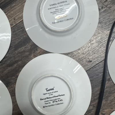 Eternal Wishes of Good Fortune Chokin Plates Collection Of 10 By Hamilton - Thumbnail 13