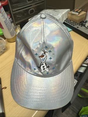 Disney Parks Frozen Olaf Iridescent Hat Cap Adjustable Youth Size 55 CM - Image 1