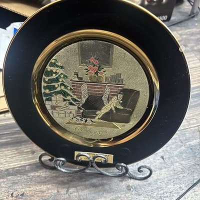 The Art of Chokin Porcelain Plate 6" 24kt Gold Japan Yoshinobu Hara 2nd edition - Thumbnail 4