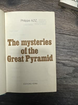 PHILIPPE AZIZ THE MYSTERIES OF THE GREAT PYRAMID Book 1977 Hardcover Like New - Thumbnail 2