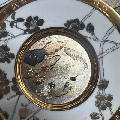 Eternal Wishes of Good Fortune Chokin Plates Collection Of 10 By Hamilton - Thumbnail 4