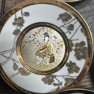 Eternal Wishes of Good Fortune Chokin Plates Collection Of 10 By Hamilton - Thumbnail 7