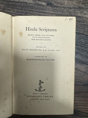 R. C. Zaehner HINDU SCRIPTURES Everyman's Library - Image 1