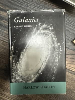 Galaxies by Harlow Shapley 1961 Revised Edition HC DJ Astronomy Photos Harvard - Image 1