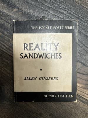 1968 Reality Sandwiches by Allen Ginsberg #18 8th Printing City Lights Books SF - Image 1
