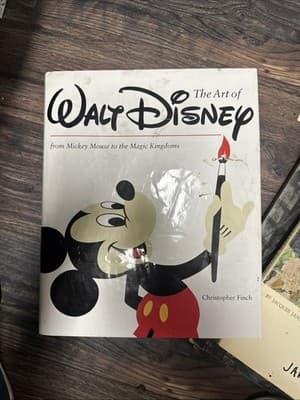 THE ART OF WALT DISNEY BOOK FROM MICKEY MOUSE TO MAGIC KINGDOM 1995 FINCH - Image 1