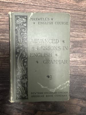 1888 Maxwell's English Course Introductory Lessons in English Grammar - Image 1