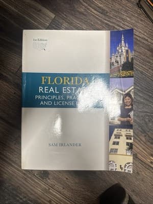 Florida Real Estate : Principles, Practices, and Law (2008, Trade Paperback) - Image 1