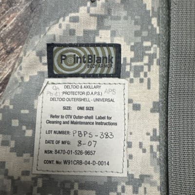 Deltoid Protector w/ Ballistic Inserts (Set of 2) - Thumbnail 5