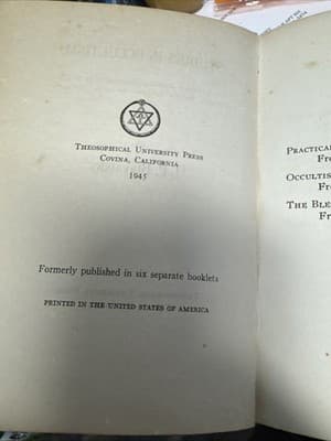 Studies in Occultism 1946 by H. P. Blavatsky Theosophy Philosophy 1st Edition HC - Thumbnail 2