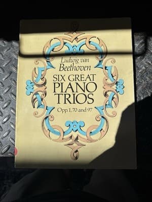 Beethoven: Six Great Piano Trios Opp. 1, 70 and 97, Dover - Image 1