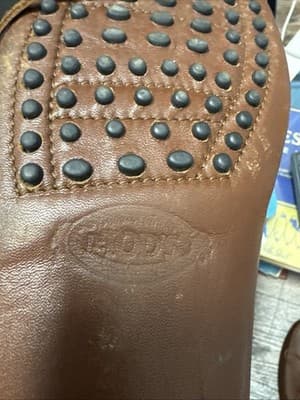 Tods Leather Gommino Driving Shoes , Brown New - Thumbnail 6