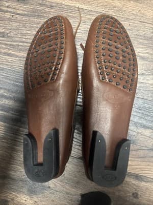 Tods Leather Gommino Driving Shoes , Brown New - Thumbnail 2