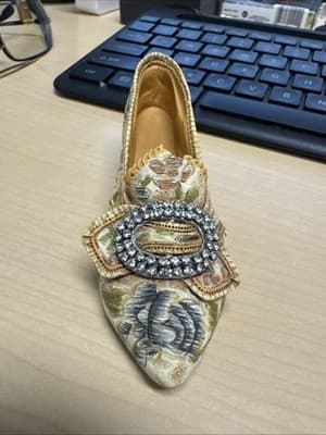 Just The Right Shoe "Afternoon Tea" Yellow Item 25016 - Image 1