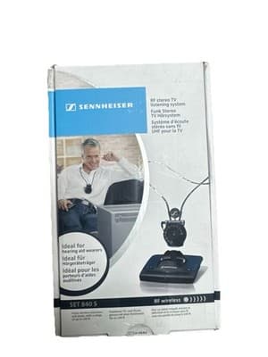 Sennheiser Set 840 S Headphone RF Stereo TV Wireless Assist Listening System - Image 1