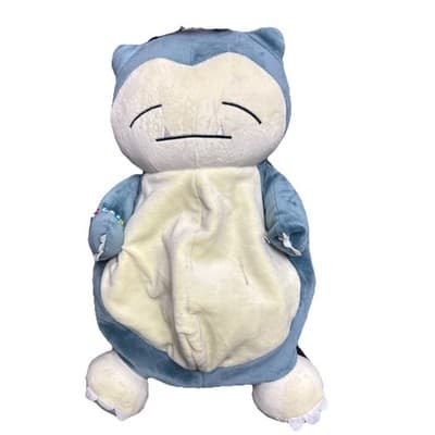 Pokemon Backpack Snorlax Plush Bag with zipper - Image 1