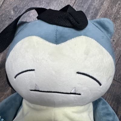 Pokemon Backpack Snorlax Plush Bag with zipper - Thumbnail 4