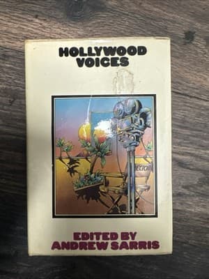Andrew Sarris 1st Ed 1971 Hollywood Voices Interviews With Film Directors HC DJ - Image 1