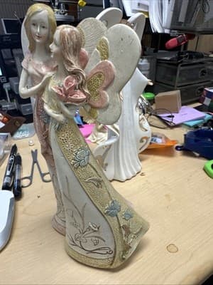 Mia Flora Angel Star Figurine Nature's Blessings Mother Daughter - Thumbnail 3