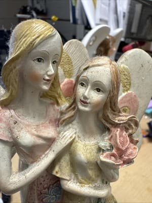 Mia Flora Angel Star Figurine Nature's Blessings Mother Daughter - Thumbnail 2