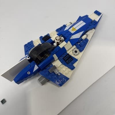 Lego Star Wars 8093 Plo Koon’s Starfigher w/ Minifigures - No Manual or Box - Thumbnail 3