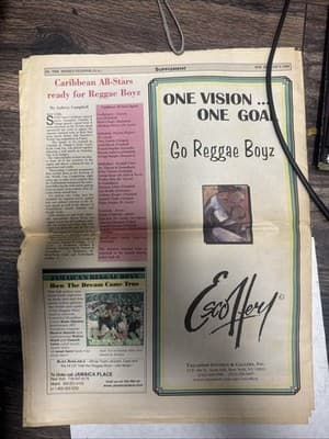 FIFA WORLD CUP FRANCE 1998 - Reggae Boyz Newspaper - Thumbnail 2