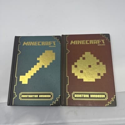 Minecraft Handbooks Lot 2 Hard Cover- CONSTRUCTION & REDSTONE - Image 1
