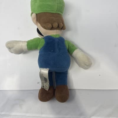 Luigi Plush Doll Toy 10” Super Mario Bros Nintendo Little Buddy 2017 L6 - Thumbnail 2