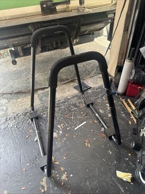 Amazon Basics Strength Training Dip Station for Home Gym, Portable Tricep Dip... - Image 1