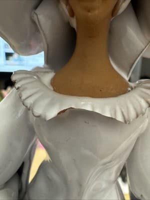 Vintage Rare Signed Sardinia Woman Sculpture Italy Modernist Pottery Detailed - Thumbnail 3