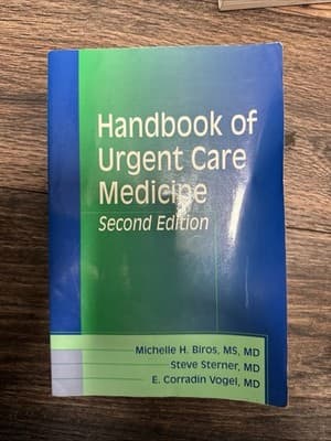 Handbook of Urgent Care Medicine; Th- 9781560534488, paperback, Steve Sterner MD - Image 1